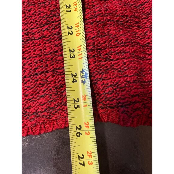Meworld Red 3/4 Sleeve Scoop Neck Knit Top Sweater Sz 2X - Picture 7 of 7